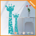 Big sale glossy giraffe pvc wall sticker for kids room